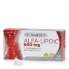 ALFA-LIPOIC – Acid alfa-lipoic (R-ALA) 600 mg cu Efect Puternic Antioxidant pentru Sistem Nervos si Inima – Produs Vegan - 30 capsule
