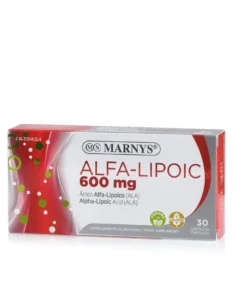 ALFA-LIPOIC – Acid alfa-lipoic (R-ALA) 600 mg cu Efect Puternic Antioxidant pentru Sistem Nervos si Inima - 30 Capsule Cutie