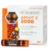 APIVIT C 2000 – Lăptișor de Matcă + Vitamina C – Energie, Imunitate, Reducerea Oboselii – 20 Fiole