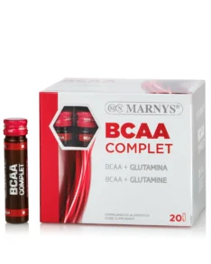 BCAA Complet: L-leucină, L-izoleucină, L-valină + L- glutamină – Aminoacizi pentru Masa Musculară – Produs Vegan – 20 Fiole