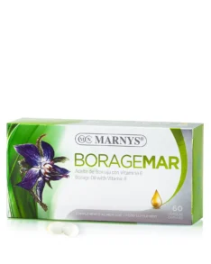 BORAGEMAR – Ulei de Borago + Vitamina E naturala pentru o piele frumoasa si sanatatea articulatiilor – 60 gelule softgel
