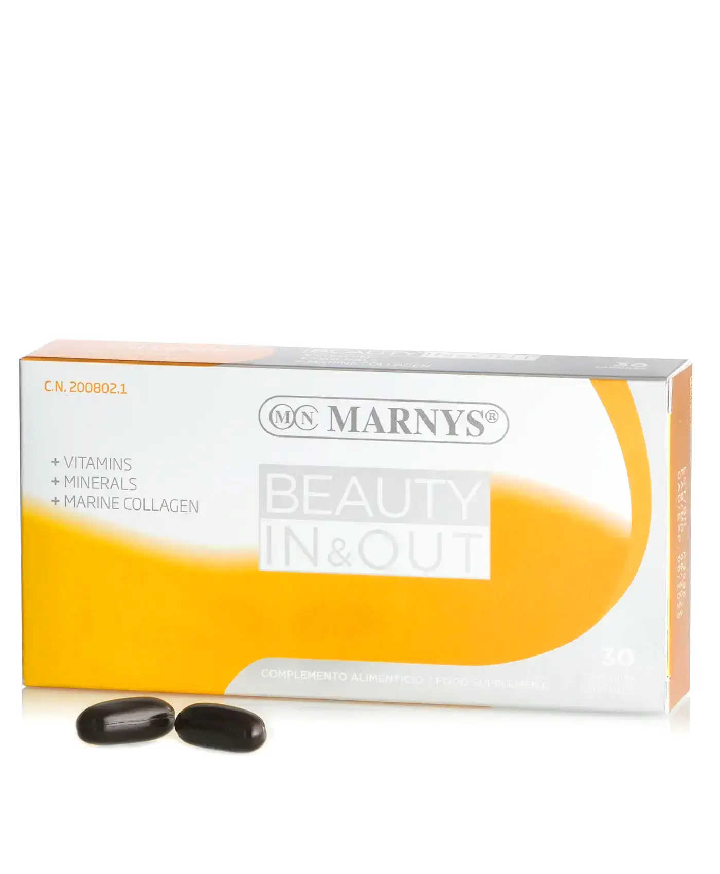 Beauty In & Out – Colagen Marin cu 18 Ingrediente Active pentru Păr, Ten, Piele, Unghii – 30 Gelule