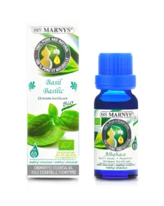Busuioc (Basil) BIO 15ml, Ulei Esential MARNYS, 100% Natural si Pur, Chemotipat (ocimum basilicum)