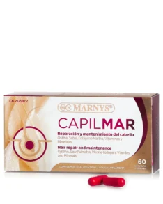 CAPILMAR – Extract de Sabal + Colagen + Keratina + Cistina + Vitaminele B + Minerale pentru cresterea si regenerarea parului – 60 capsule