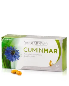 CUMINMAR – Supliment premium cu Ulei de Chimen Negru, continut bogat de Omega 6 si Timochinona pentru sanatatea inimii, a sistemului respirator, digestiv si bunastare generala – 60 capsule soft gel