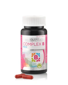 Complex B Max cu 8 Vitamine (B1, B2, B3, B5, B6, B7, B9, B12) + Colina + Inozitol pentru Energie, Inima, Creier si Imunitate – Produs Vegan – 60 Capsule