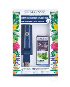 Difuzor USB Ultra-Nebulizator + Purificare Aer Sinergie 30 ml, Organic Mix Uleiuri Esentiale Care Elimina Mirosurile Neplacute Cu Citrice + Rozmarin + Cuisoare + Menta