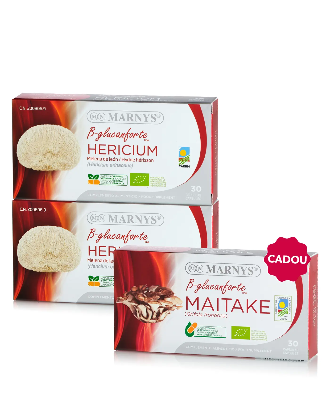 Pachet Ciuperci Medicinale - 2 cutii × Hericium Coama Leului + Cadou Maitake Bio