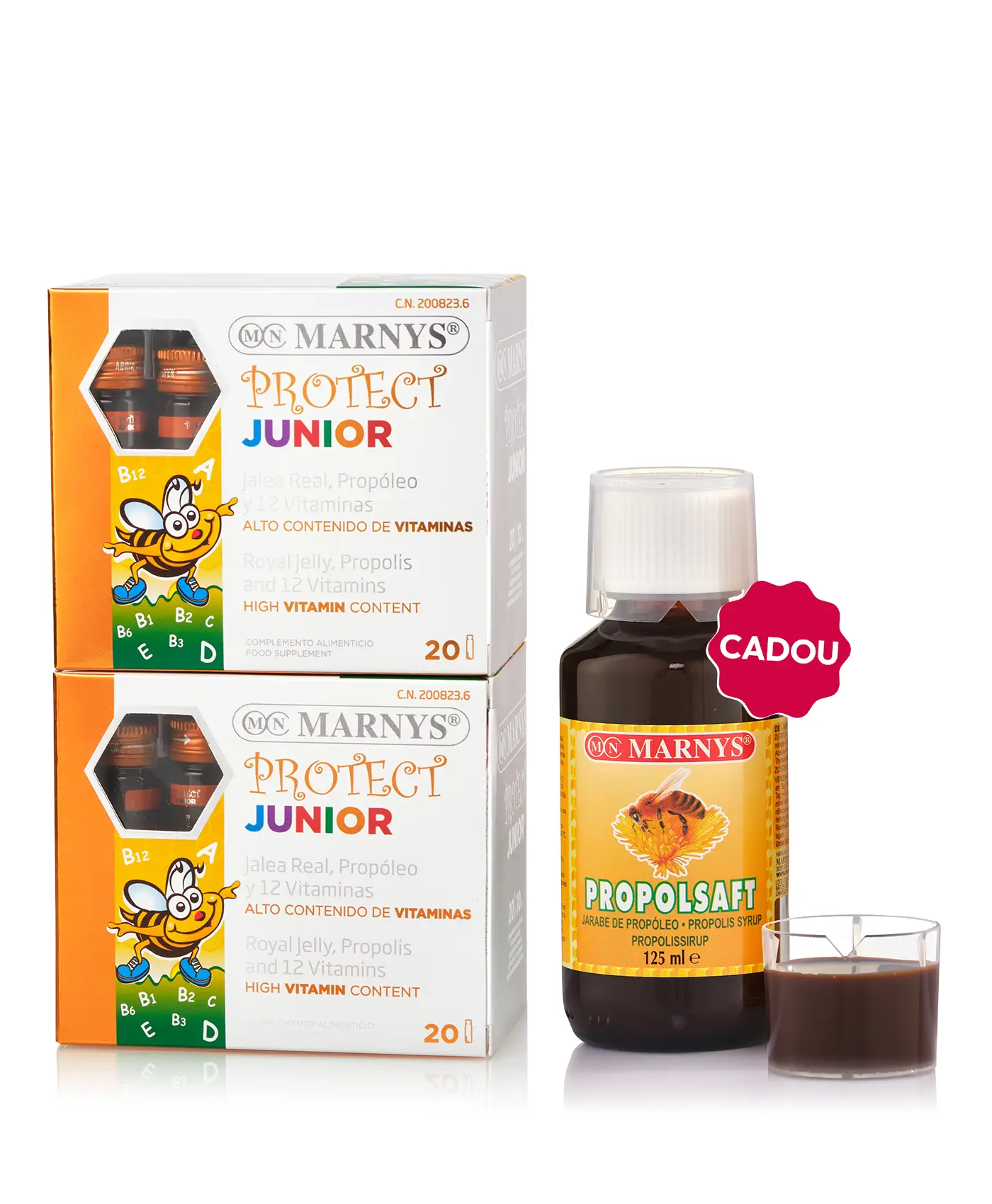 Pachet Copii - 2 cutii × Protect Junior + Cadou Propolsaft 125 ml