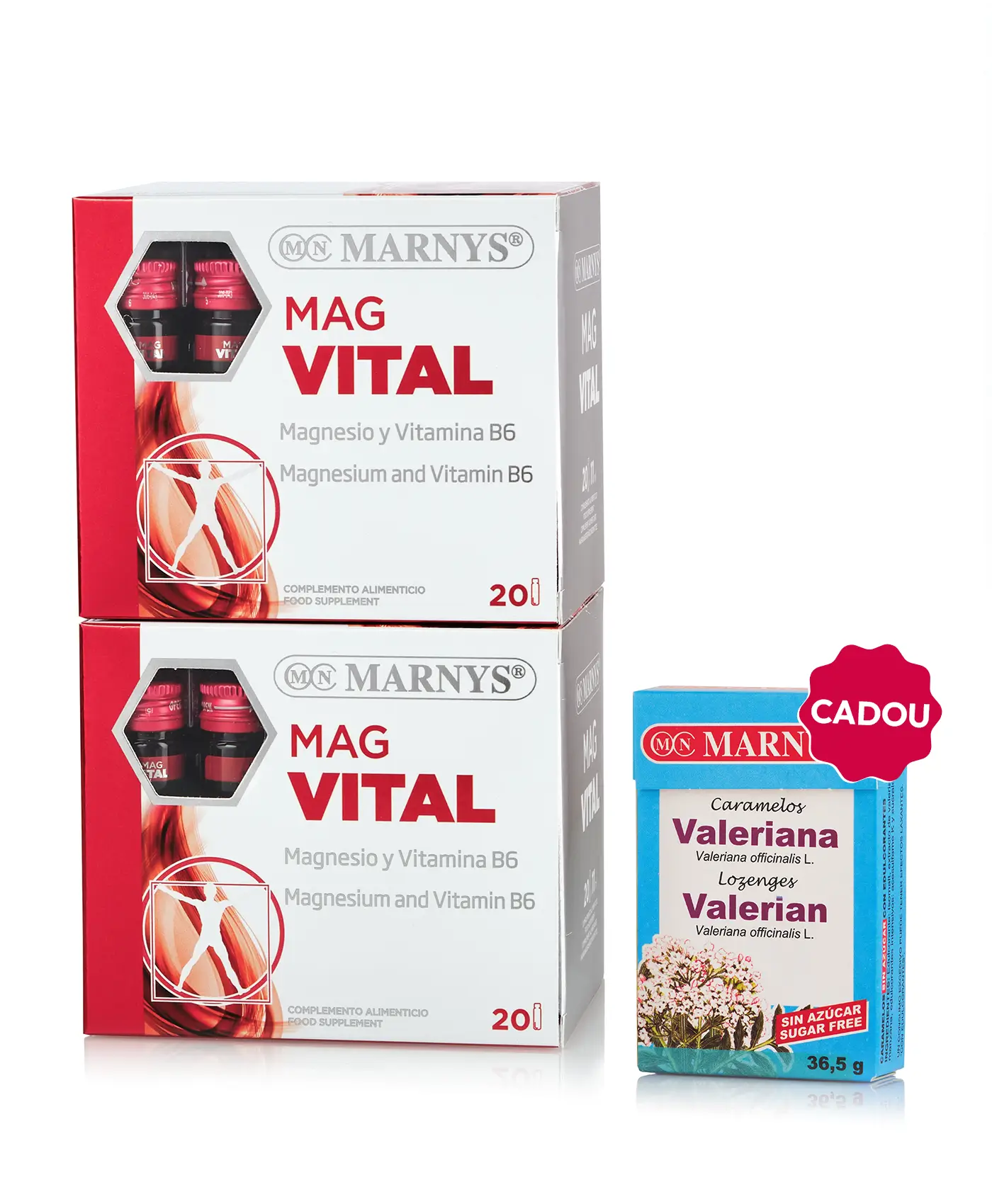 Pachet Somn - 2 cutii × Magvital + Cadou Bomboane cu Valeriană