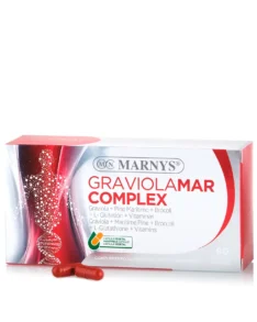GAVRIOLAMAR Complex cu Graviola + extract de Pin + Broccoli + Glutation + Vitamina E + Vitamina B6 pentru imunitate, energie si reducerea oboselii – Produs vegan – Cutie cu 60 capsule