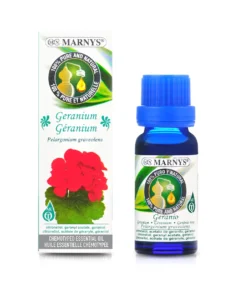 Geranium (Mușcată) 15ml, Ulei Esential MARNYS, 100% Natural si Pur, Chemotipat (pelargonium graveolens)