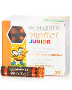 Junior Protect - Complex pentru imunitatea copiilor cu Lăptișor de Matcă, Propolis + 12 Vitamine - 20 fiole