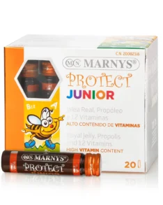 Junior Protect - Complex pentru imunitatea copiilor cu Lăptișor de Matcă, Propolis + 12 Vitamine - 20 fiole