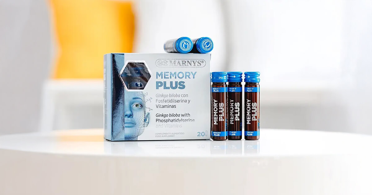 Memory Plus cu Ginkgo Biloba + Fosfatidilserină + Vitamina B1, B2, B3 ...