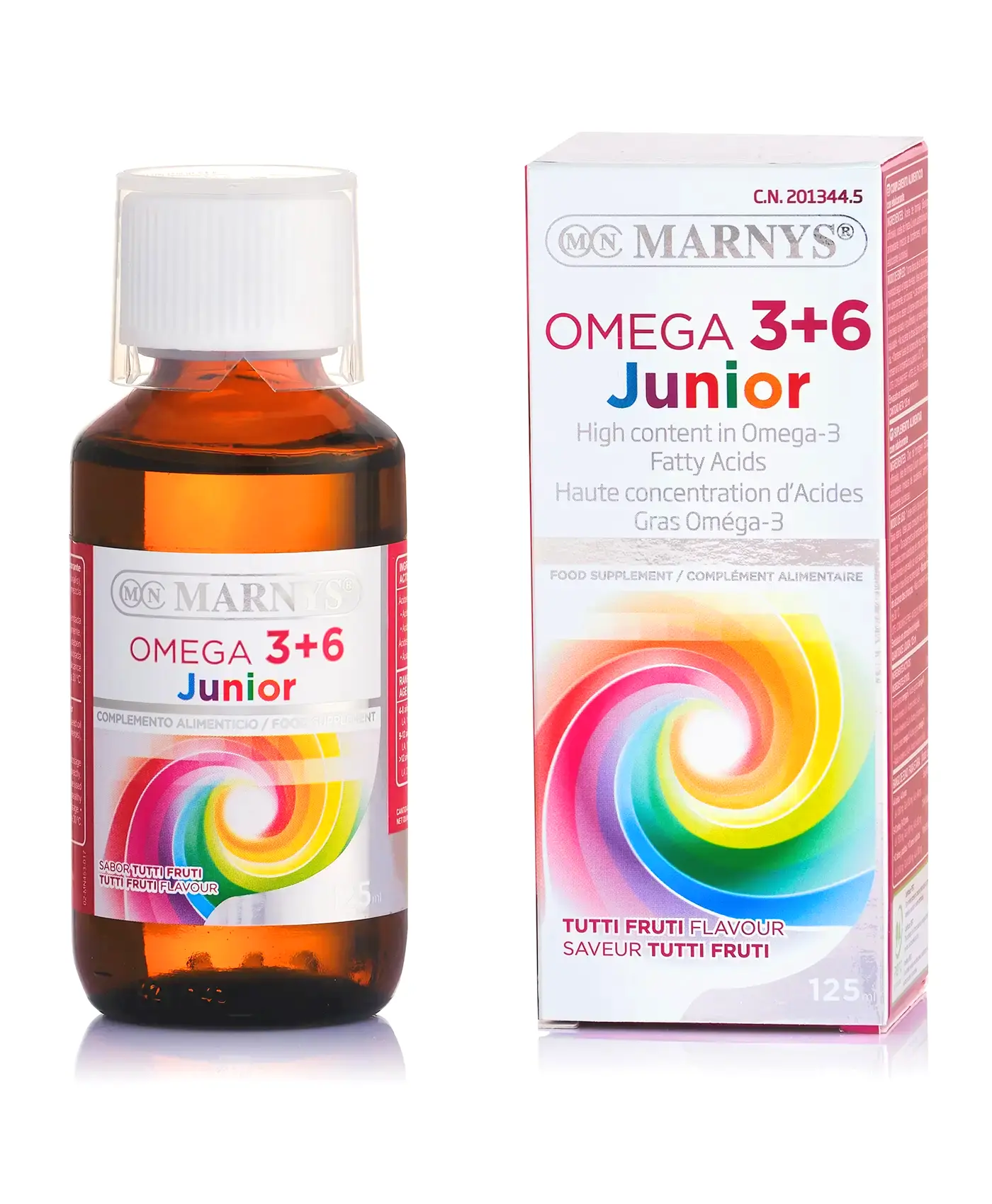 Omega 3+6 Junior – 100% Vegan – Sticlă cu 125 ml