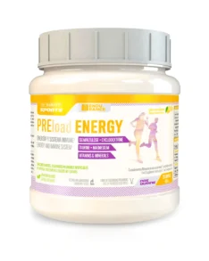 PRELoad Energy – Complex Pre-Workout cu Taurină + Magneziu + Izomaltuloză + Ciclodextrină + B Complex + Vitamine și Minerale – Cutie cu 460 g (20 Serviri)
