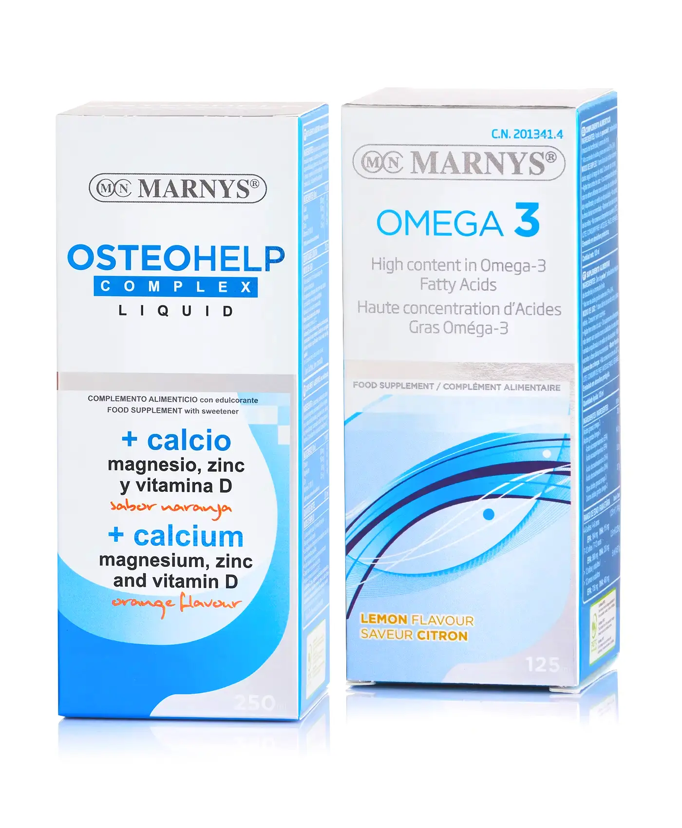 Pachet Densitate Osoasă, Sistem Cardiovascular și Memorie: Osteohelp Complex + Omega 3 Lichid