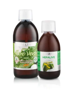 Pachet Detoxifiere Ficat, Digestie și Tranzit: Hepalive + Suc Aloe Vera