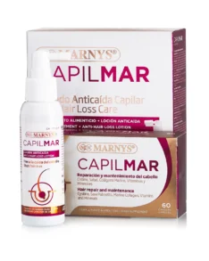 Pachet tratament impotriva caderii parului: CAPILMAR capsule + CAPILMAR lotiune pentru 30 de zile de tratament