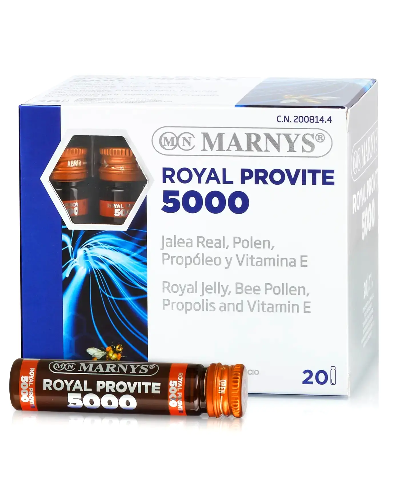 Royal Provite 5000 – Energie Fizică și Mentală, Recuperare, Anti-Stress – Super-Concentrat – 20 Fiole