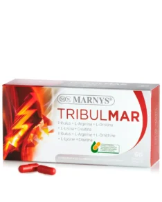 TRIBULMAR cu Tribulus + L-Arginină + L-Lizină + L-Ornitină + Creatină pentru Dezvoltarea Masei Musculare și Energie – 60 Capsule Vegetale