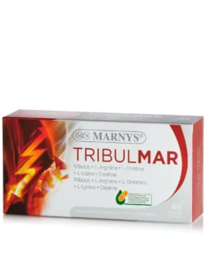 TRIBULMAR cu Tribulus + L-Arginină + L-Lizină + L-Ornitină + Creatină pentru Dezvoltarea Masei Musculare și Energie – 60 Capsule Vegetale