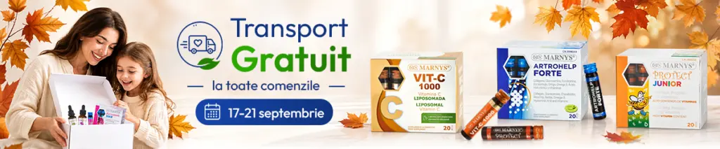 Transport Gratuit in 17-21 septembrie la toate comenzile