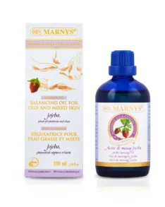 Ulei de masaj Jojoba + Shea pentru tenul gras, cu tendinta acneica – Produs 100% bio – sticla cu 100 ml