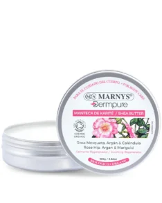 Unt de Shea Regenerant cu Rosa Mosqueta, Argan si Galbenele pentru piele - Produs Bio, Vegan - cutie cu 100g