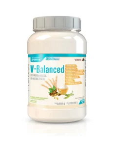 V-Balanced cu 5 Surse de Proteine + Aminoacizi + Enzime Digestive – 100% Vegan – Cutie cu 1350 g (30 Serviri)