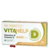 Vitamina D VITAHELP (D3 – Colecalciferol) cu 100 Mcg (4000 UI) per Doză Zilnică – Cutie cu 60 Gelule
